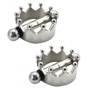 KINKgear Morsetto per capezzoli in metallo Crown 27 mm