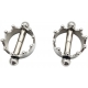 Crown Nipple Clamp Silver