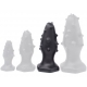 Silicone Plug Monster Spike L 14 x 5.5cm Black