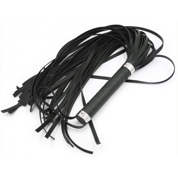 Suede Leather Flogger Noir