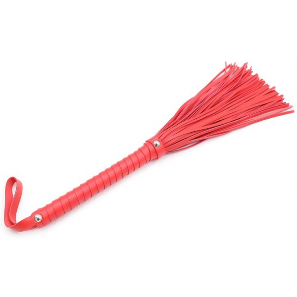 Screw Handle Spanking Flogger Rouge