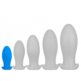 EggPlay Plug silicone Saurus Egg S 10 x 4.5cm Bleu