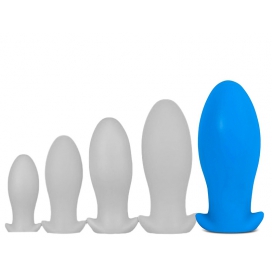EggPlay Plug en silicone SAURUS EGG XXL 18.5 x 8.3cm Bleu