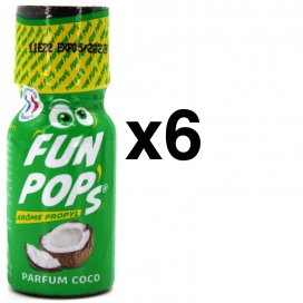  FUN POP'S Propyl Kokosnoot Geur 15ml x6