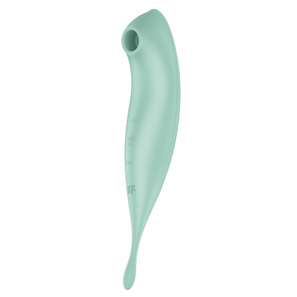 Stimolatore clitorideo collegato Twirling Pro Satisfyer Verde