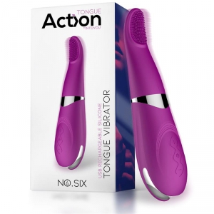 ACTION Vibrador de lengua Estimulador de clítoris 19cm Morado