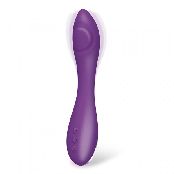 Vibro G-Spot Flap Pulsator 22cm Violett