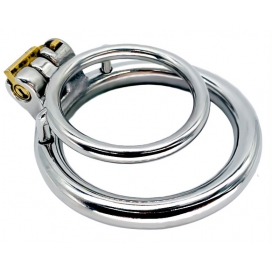 CockLock Double Ring Chastity Lock Cage