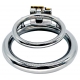 Double Ring Chastity Lock Cage