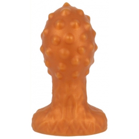 Storm Pearl Silicone Butt Plug Orange