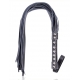 Bondage Flogger With 9 Nails Handle BLACK