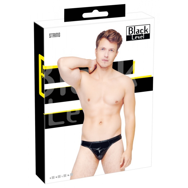 G-string VINYL RIO Zwart