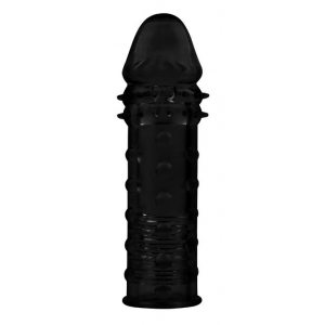 Superme Gaine de pénis Extra Texture 16 x 4.5cm Noire 