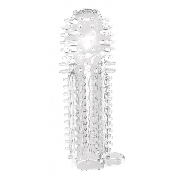 Nubby penis sheath 14.5 x 4.8cm Transparent