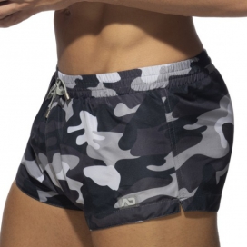 CAMO SWIM Swim Shorts Grey-Camouflage