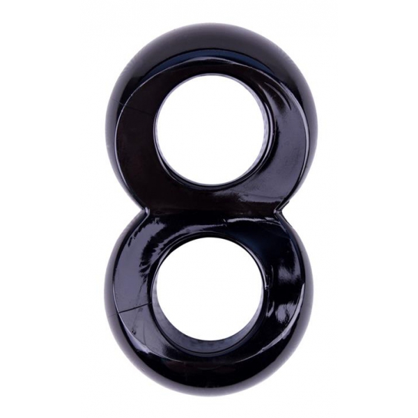 Cazzone morbido Duo Ballstretcher Nero