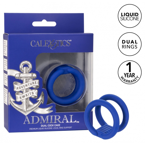 Doppelter Cockring Dual Cock Cage Admiral 32mm