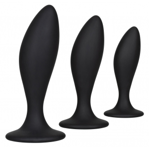 Calexotics Silicone Anal Curve Kit Black