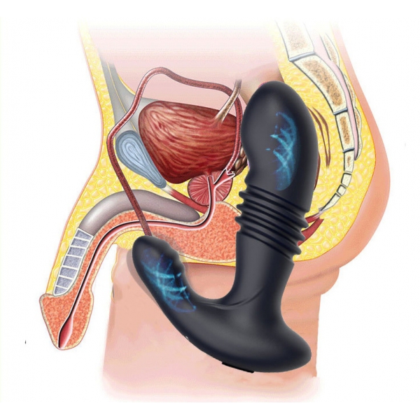 Estimulador de próstata vibratório Thrusty Max 12 x 3,5 cm