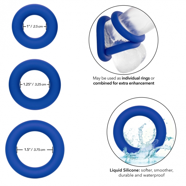 3er-Set Cockringe Universal Ring Admiral