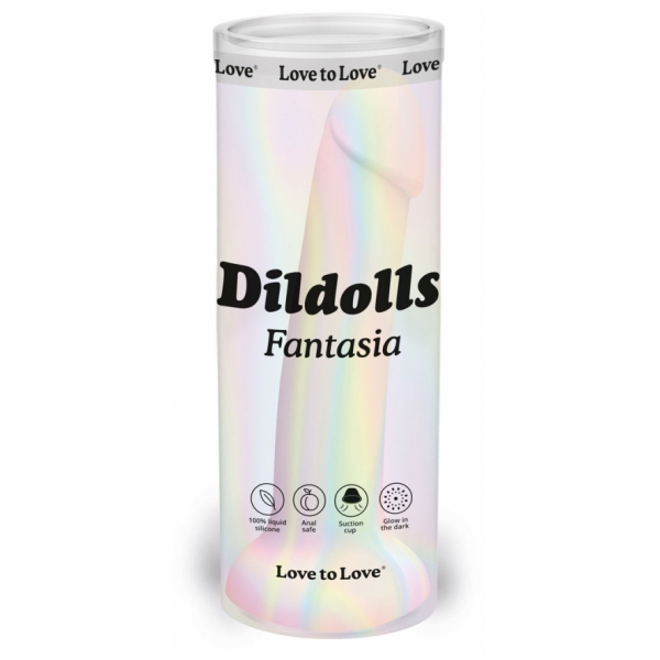 Dildolls Fantasia dildo fosforescente 16 x 3,6 cm