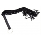 Ribbon Handle Leather Flogger BLACK