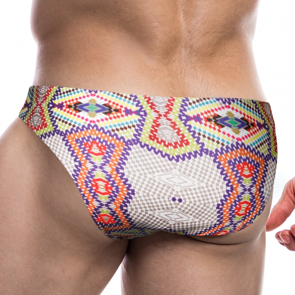 C4M Low Rise Bikini Brief-Aztec-S