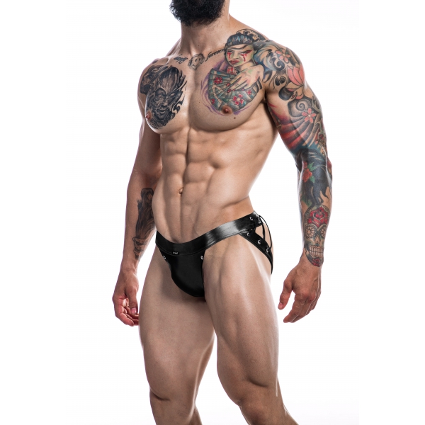 C4M -Desire Jockstrap-BlackLeatherette