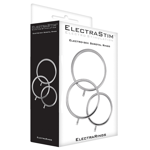 Lot de 3 Cockring Électro Scrotal Rings Electrastim