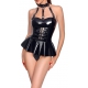 Body con falda VINILO BODY SKIRT Negro