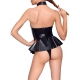 Body con falda VINILO BODY SKIRT Negro