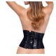 Korset VINYL WAIST CINCHER Zwart