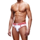 Bottomless Open Brief Prowler Blanc-Rouge