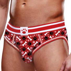 Prowler Underwear Bottomless Puppy Open Brief Prowler Red