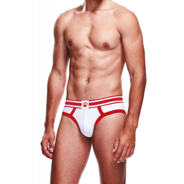 BRIEF Prowler Briefs Blanco-Rojo