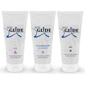 Confezione di lubrificante ad acqua Just Glide 200ml x3