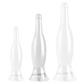 Botella M 22 x 5,5cm tapón transparente