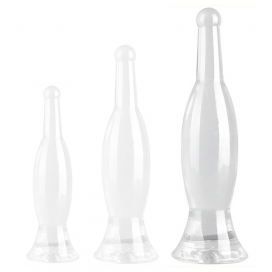 Tapón de botella transparente L 26 x 6,5cm