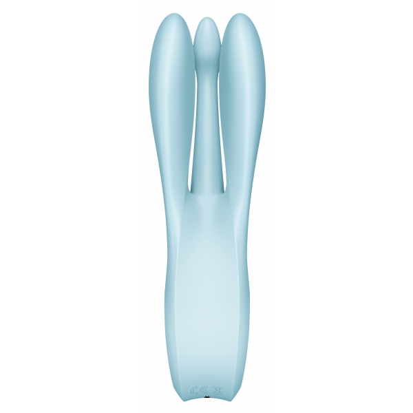 Stimolatore clitorideo vibrante Threesome 1 Satisfyer Blu