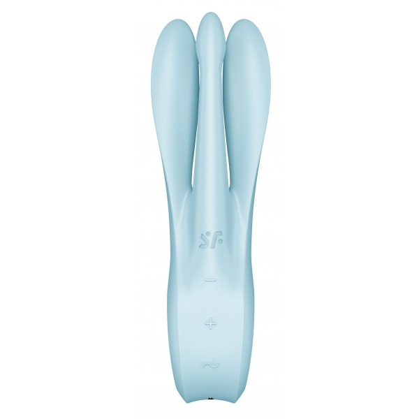 Threesome 1 Estimulador de Clitoris Vibratório Satisfatório Azul