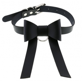 Collar de noche con lazo negro