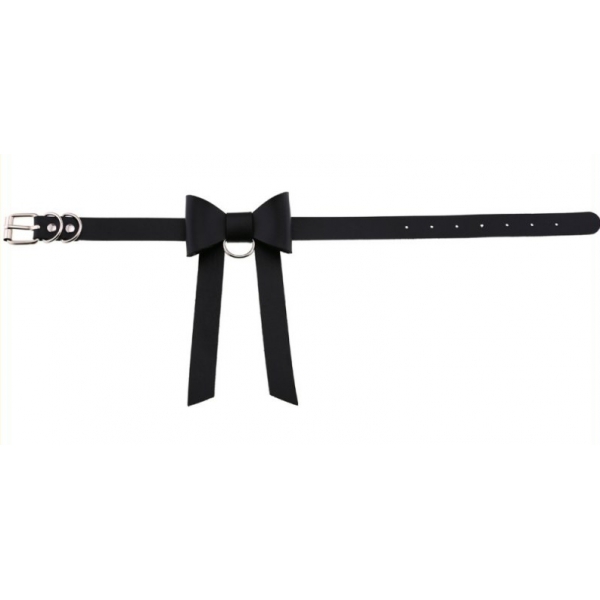 Bow Night Necklace Black