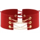 Coral Fleece Binding Collar - Golden RED