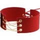 Coral Fleece Binding Collar - Golden RED