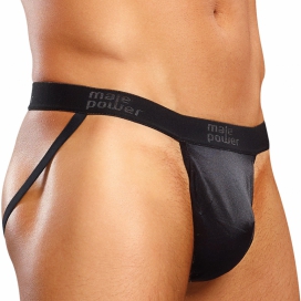 male power Jockstrap Satin Up Black