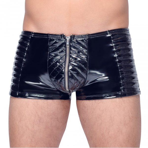 Boxer Vinile Biker Nero