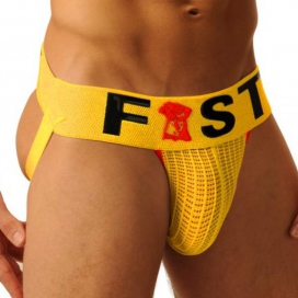 Fist Suspensorio Logotipo del Puño Amarillo