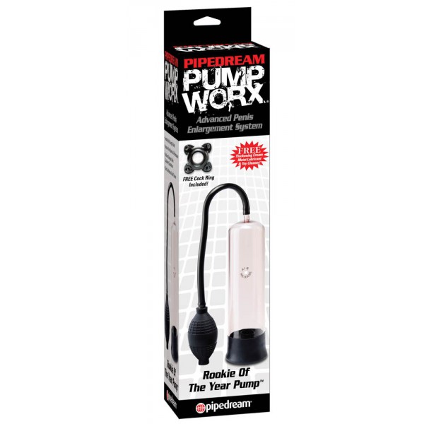 Worx Rookie Penis Pump 19 x 5 cm White