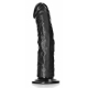 RealRock Gebogen Dildo 20 x 4,6cm Zwart