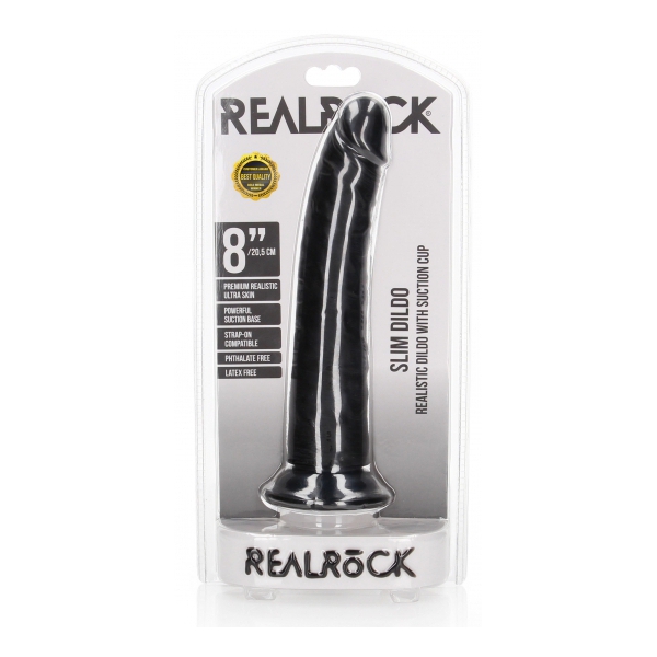 Gode Slim RealRock 20 x 4.6cm Noir